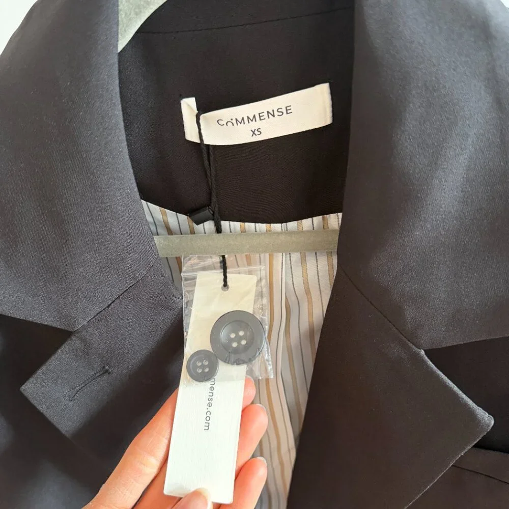 Crop Black Blazer - Commense - Picture 5 of 6